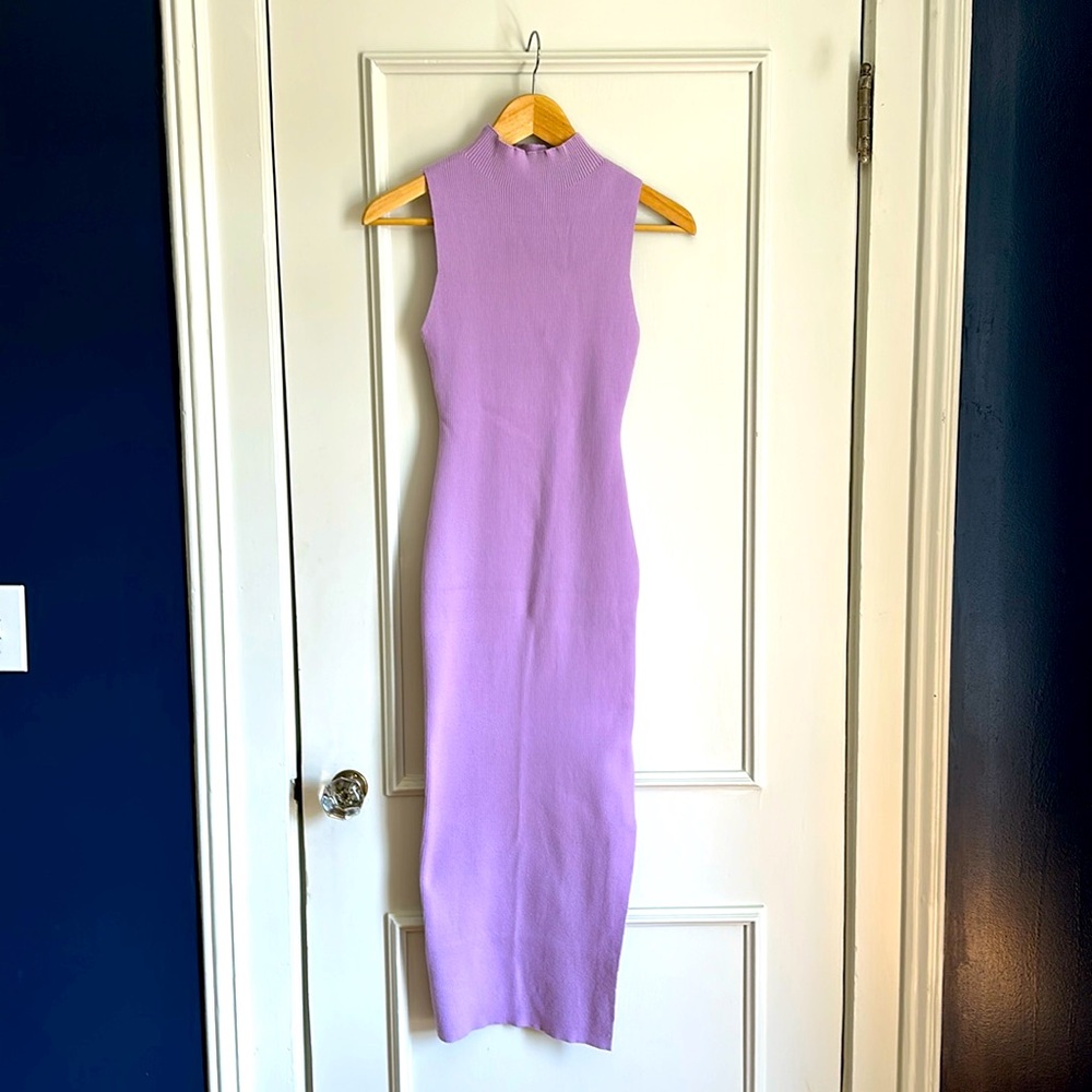 Body-con knitted maxi dress